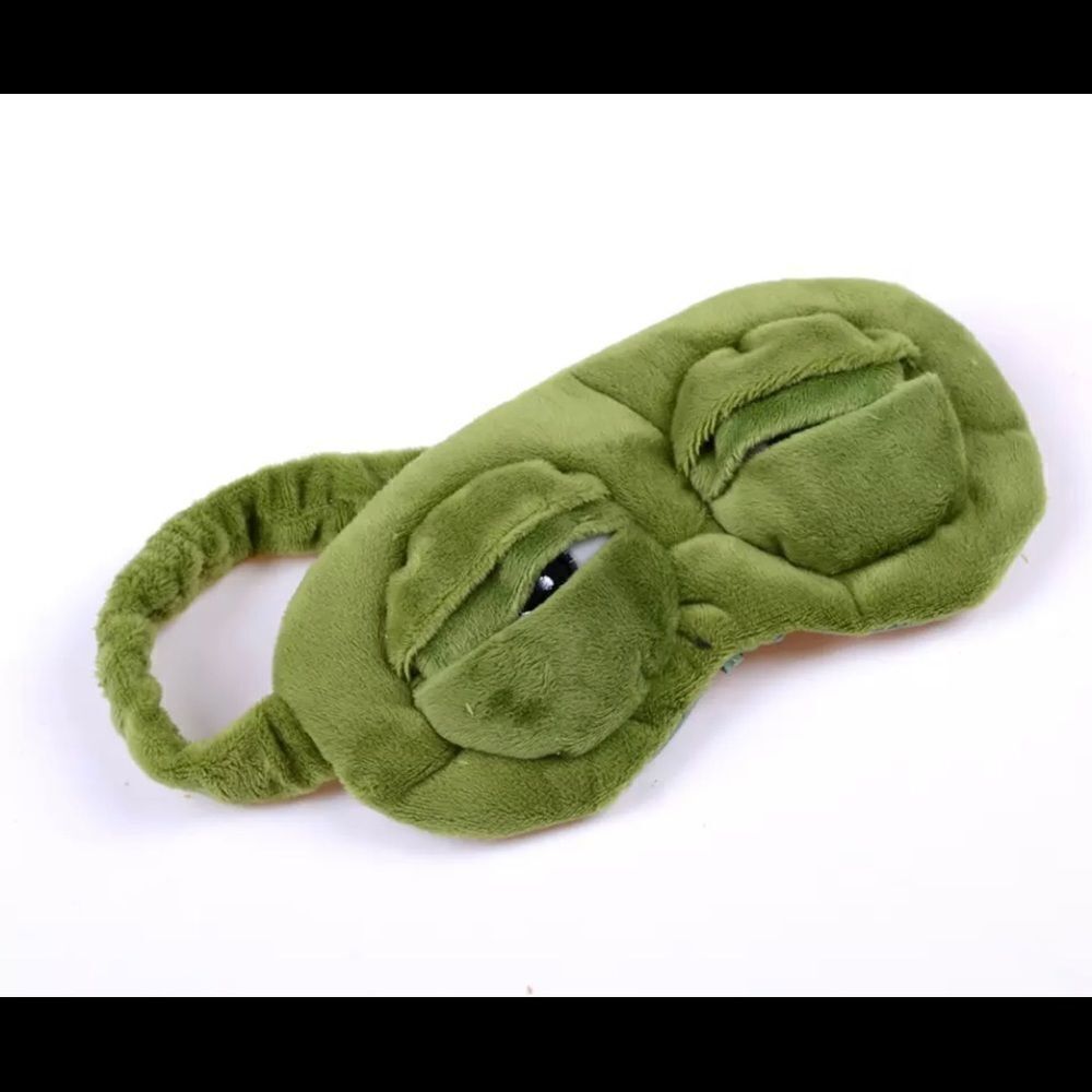 ‎3D Crazy Eyes Frog Sleep Mask - Picture 2 of 5